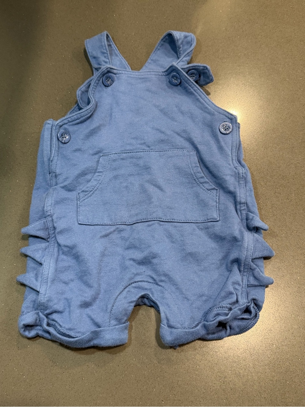 Carter's Blue Toddler Romper Overalls with Front Pocket